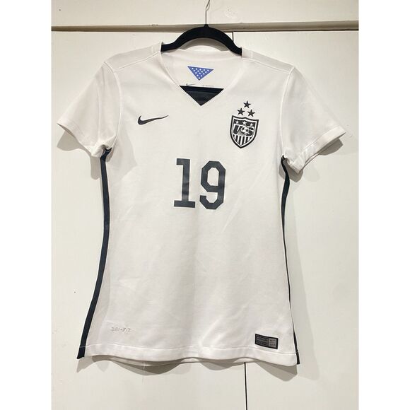 Tops - Nike Women Soccer Team USA 2015 World Cup Jersey Small White Johnston Streetwear